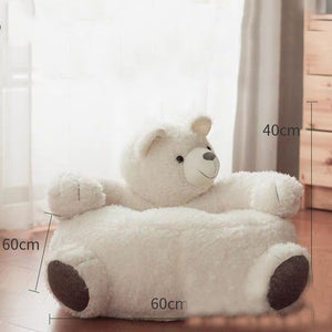 Children's Bear Couch In Winter