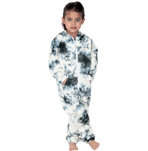 Family Matching Tie Dye Black Hoodie Onepiece Onesie