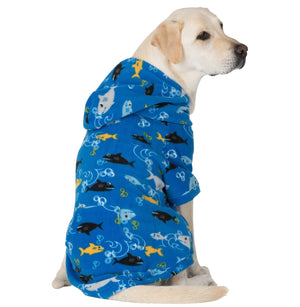 Family Matching Shark Frenzy Hoodie Fleece Onesie